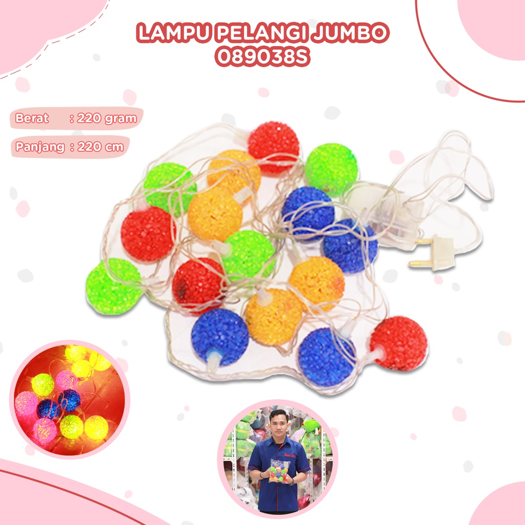 LAMPU PELANGI JUMBO 16P