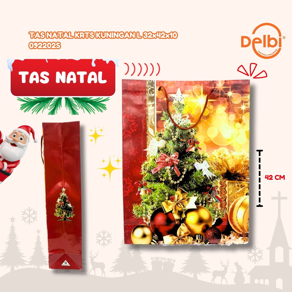 TAS NATAL KRTS KUNINGAN L 32x42x10