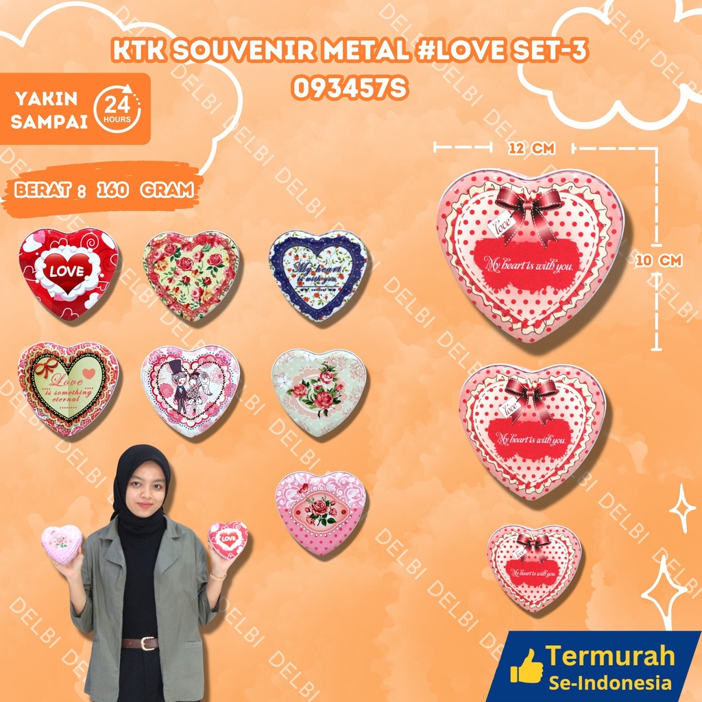 [093457S] KTK SOUVENIR METAL (LOVE SET-3