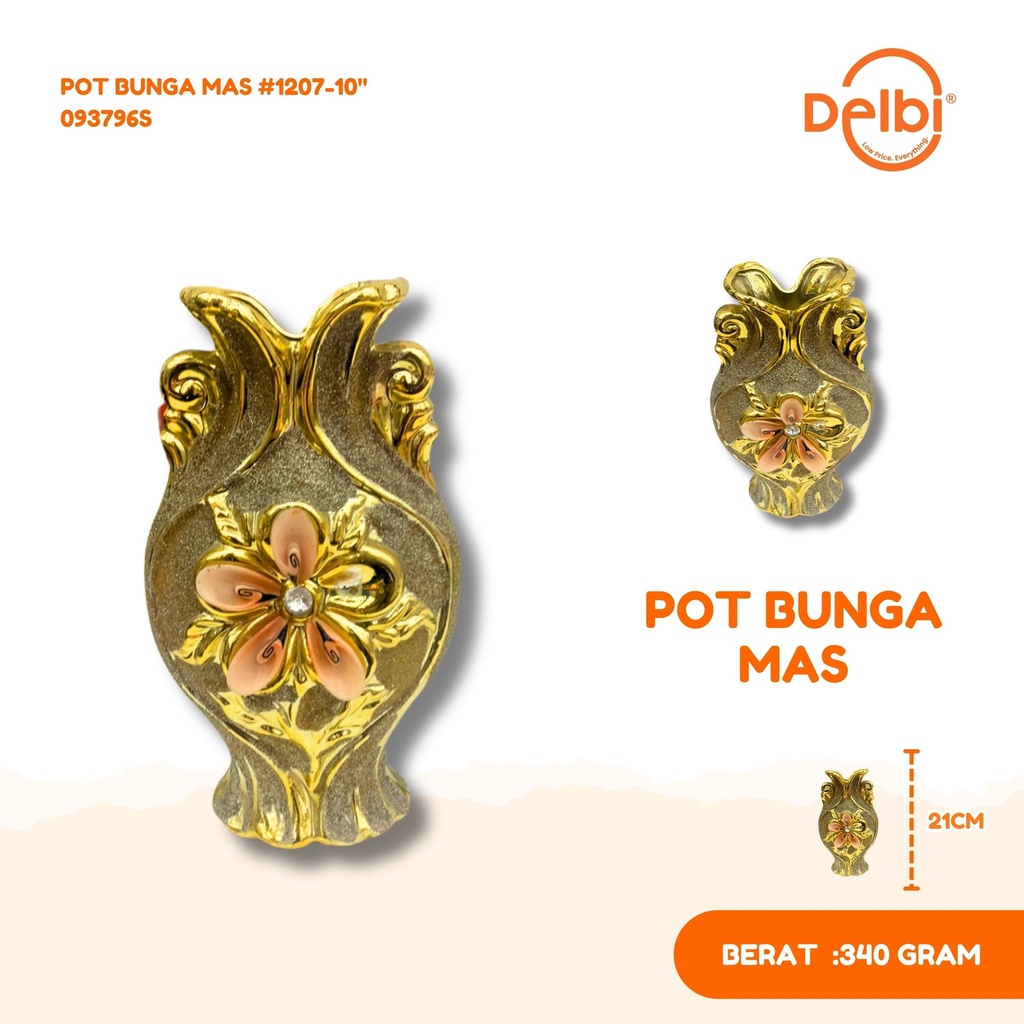 POT BUNGA MAS #1207-10"
