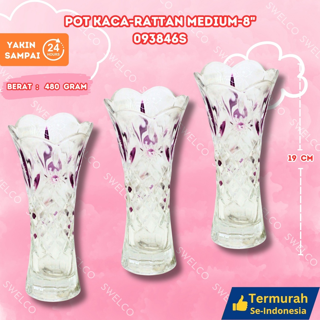 [093846S] POT KACA-RATTAN MEDIUM-8"
