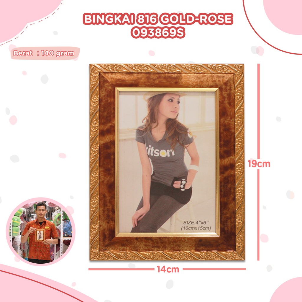 [093869S] BINGKAI 816 GOLD-ROSE 10x15