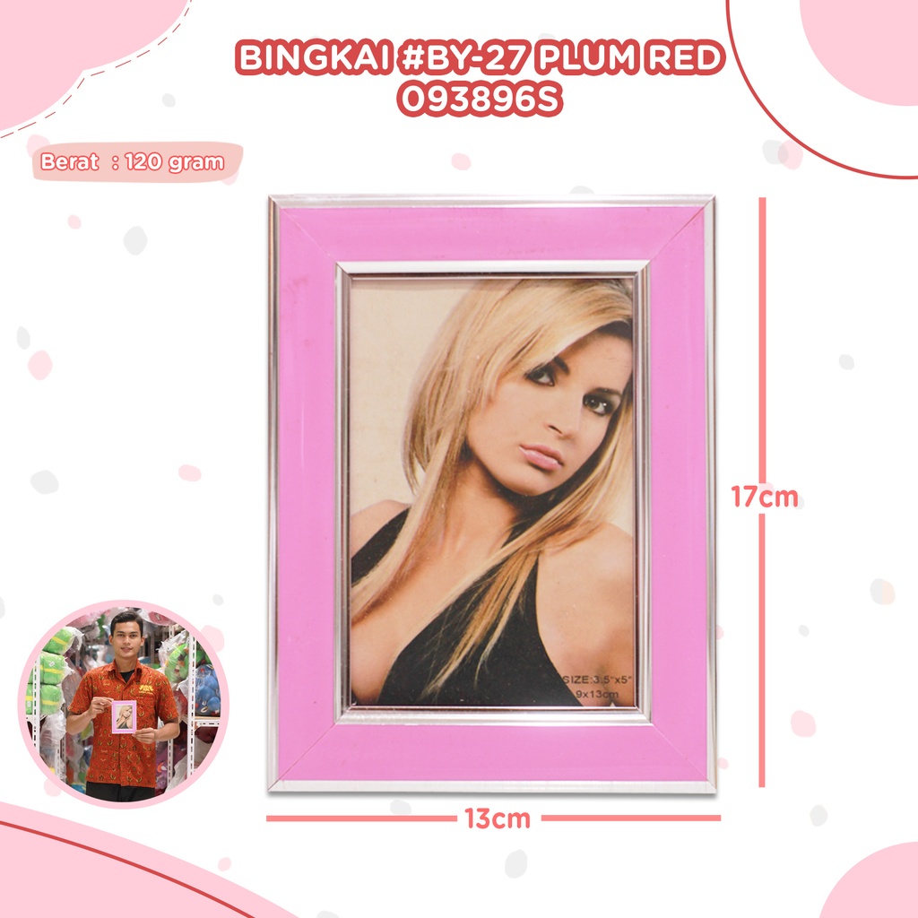 BINGKAI (BY-27 PLUM RED 9x13