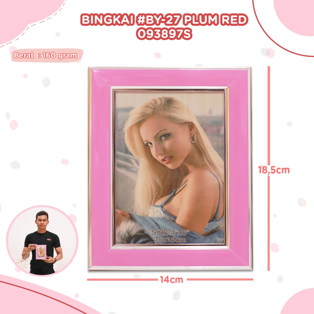 BINGKAI (BY-27 PLUM RED 10x15