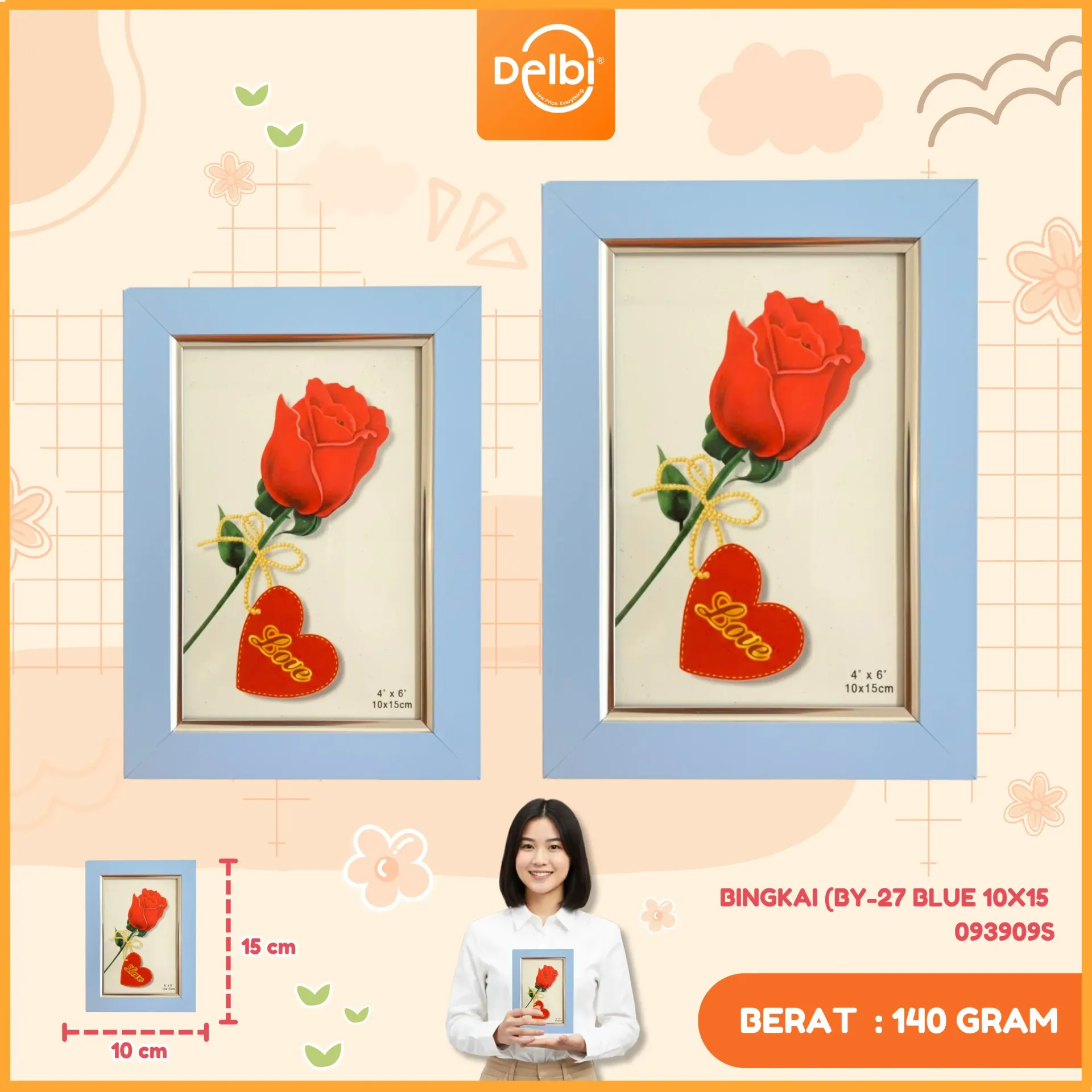 [093909S] BINGKAI (BY-27 BLUE 10x15