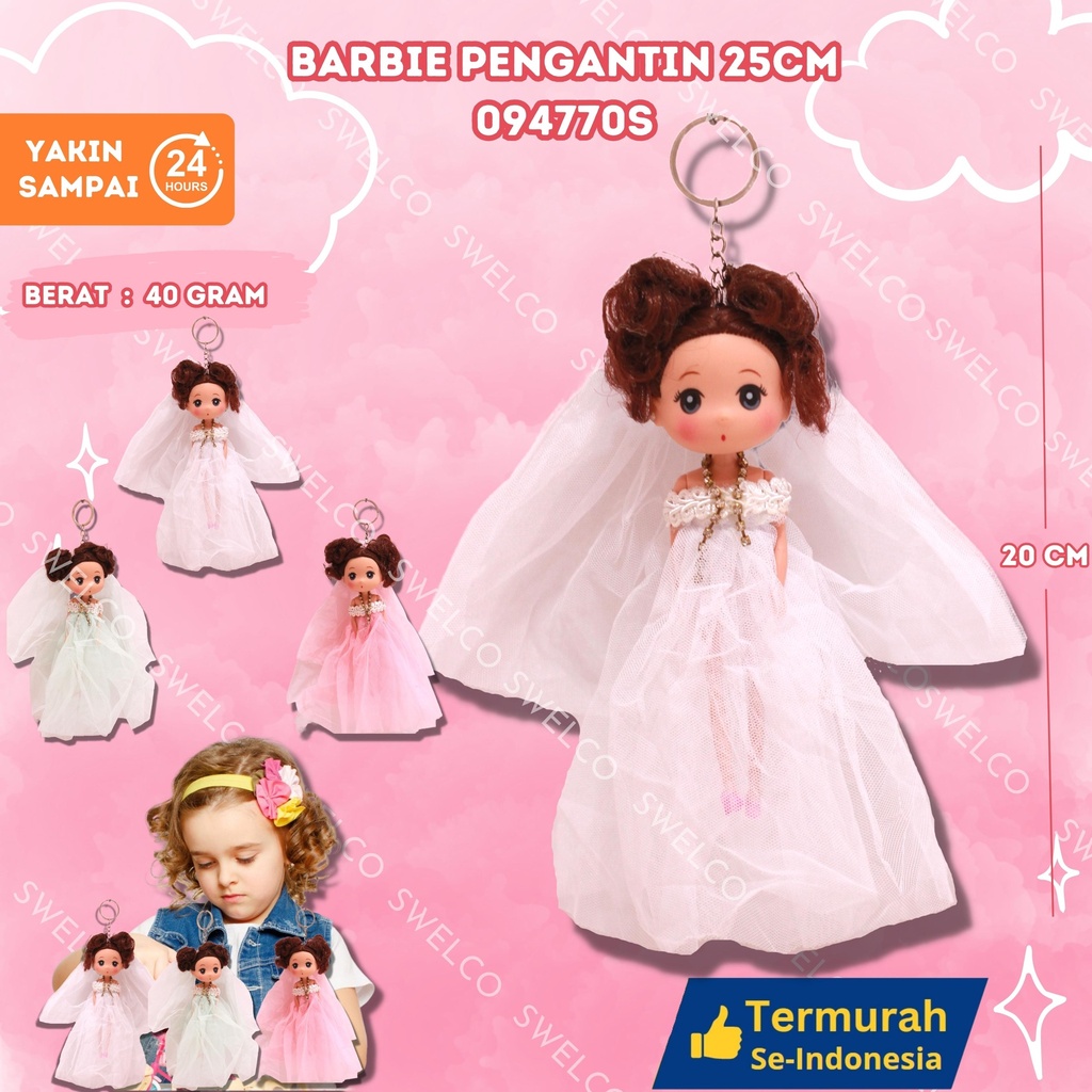 BARBIE PENGANTIN 25CM-12PCS/BAG/