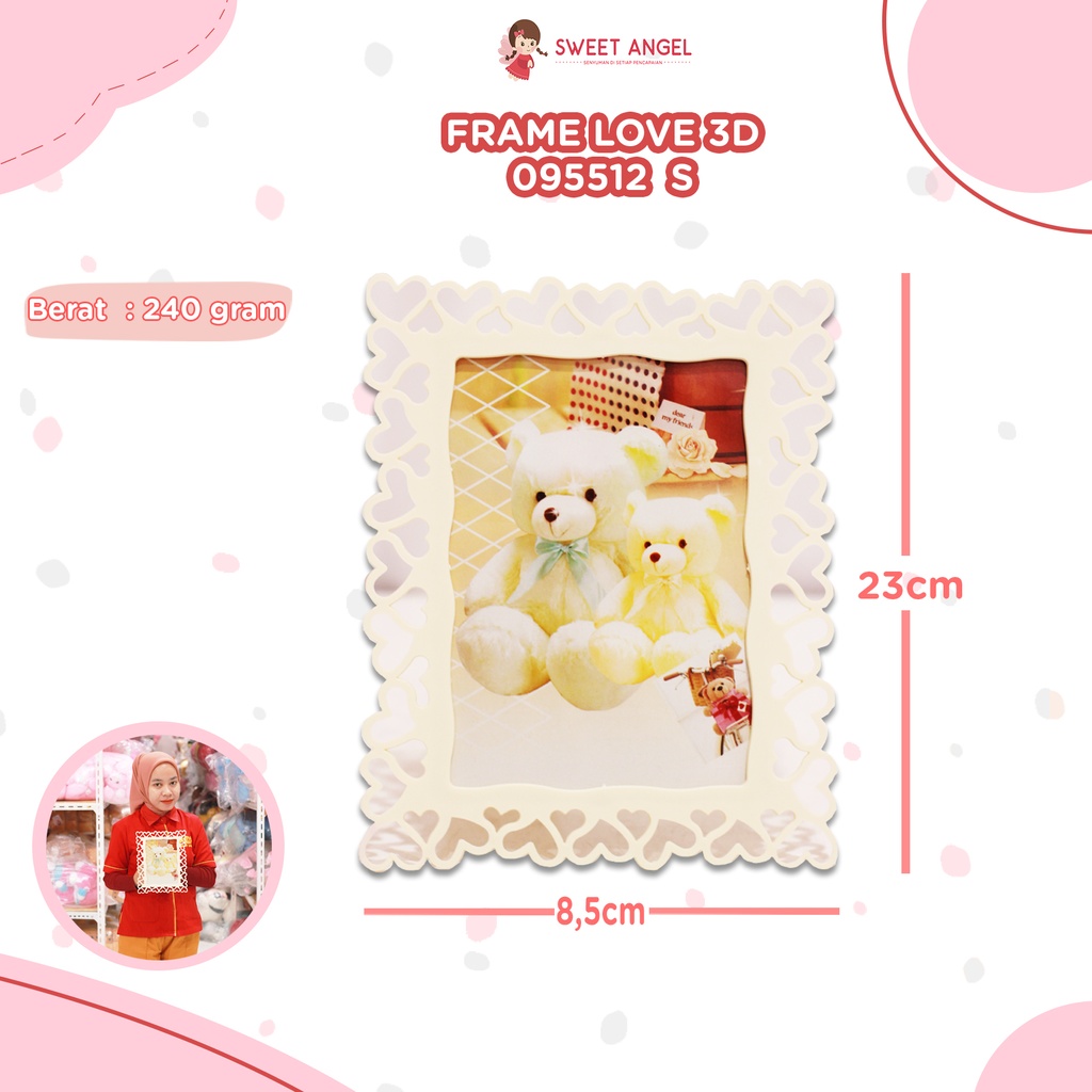 [095512S] FRAME LOVE 3D 23CM