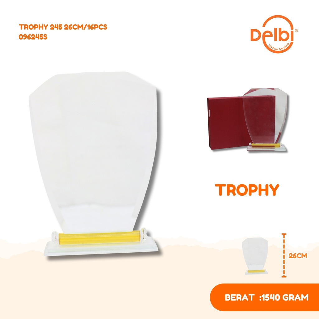 TROPHY 245 26CM/16PCS