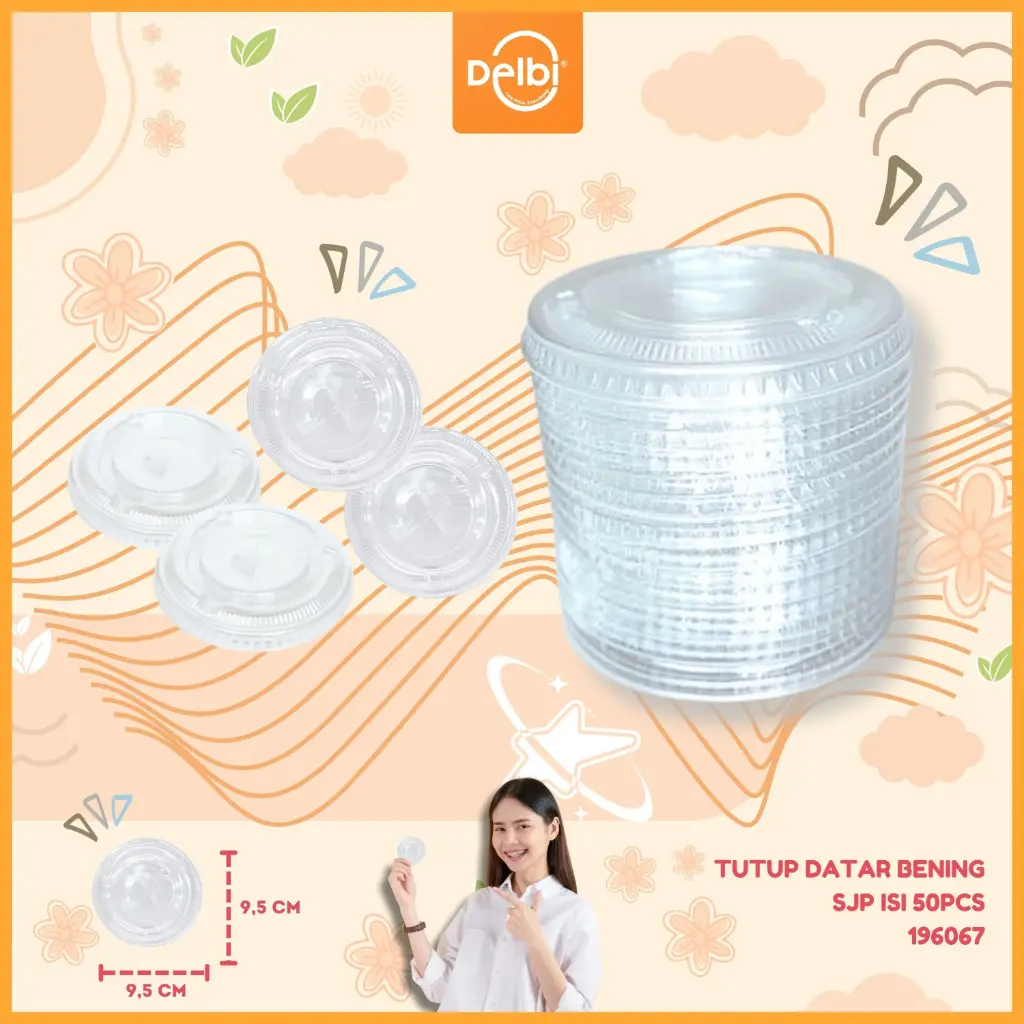 TUTUP DATAR BENING SJP ISI 50PCS