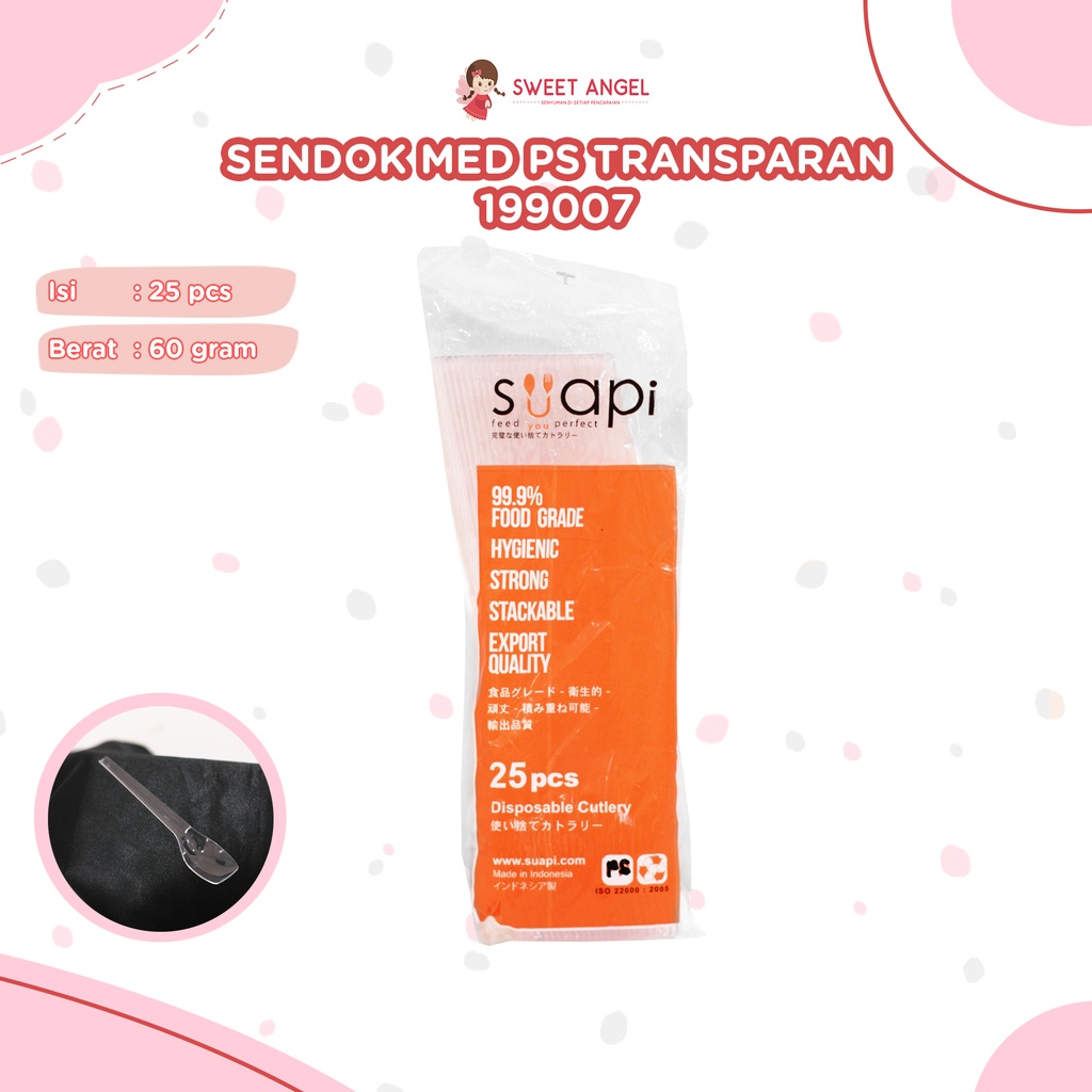 SENDOK MED PS TRANSPARAN 80/25