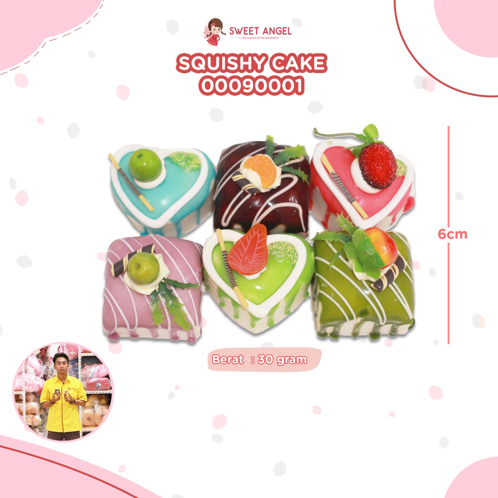 SQUISHY CAKE 6CM 00090001/600PCS