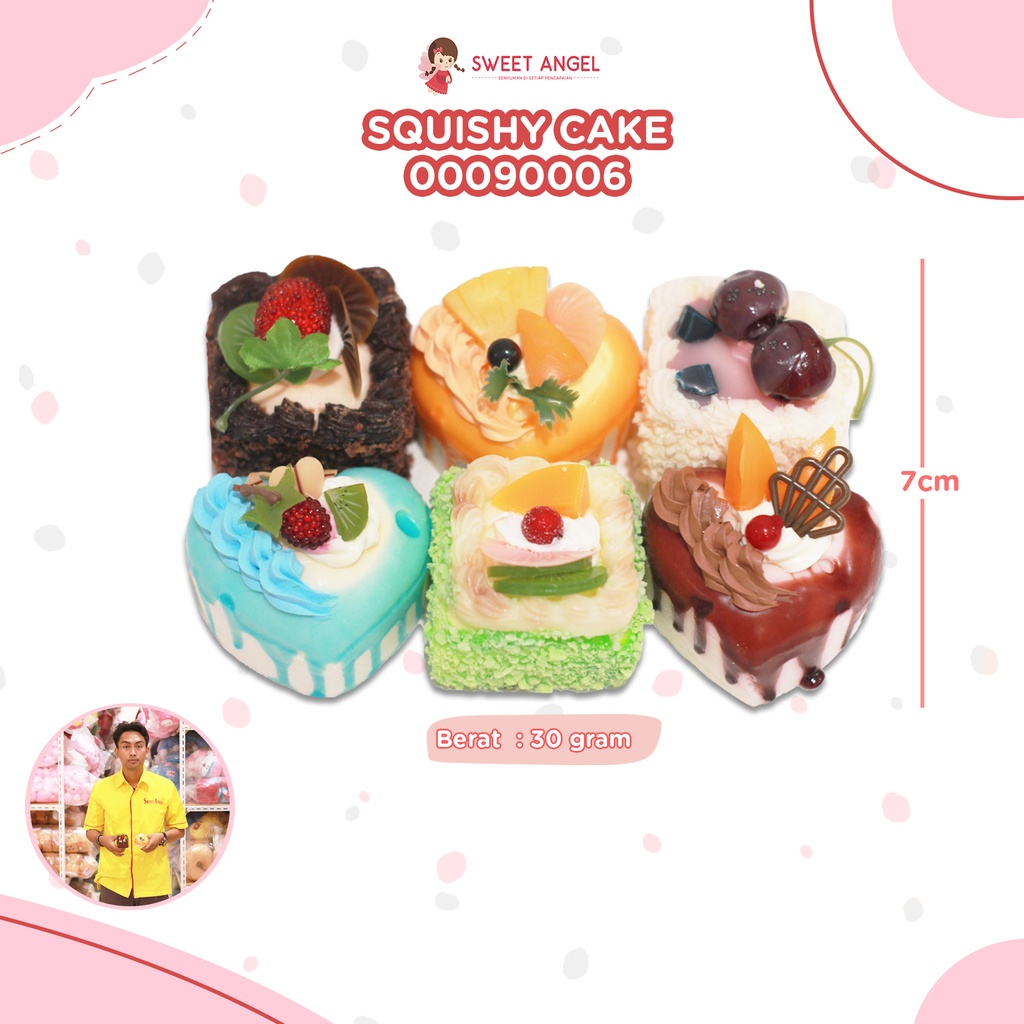 SQUISHY CAKE 7CM 00090006/600PCS