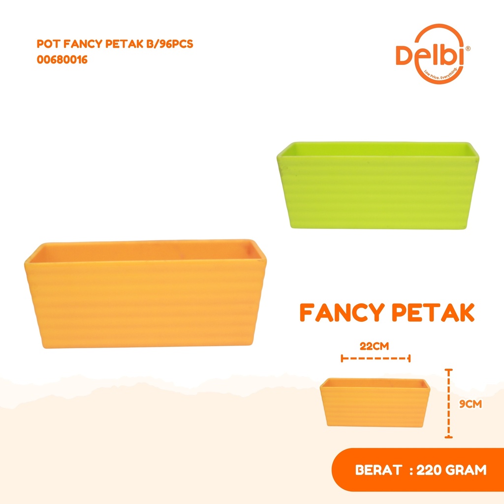 [00680016] POT FANCY PETAK B/96PCS