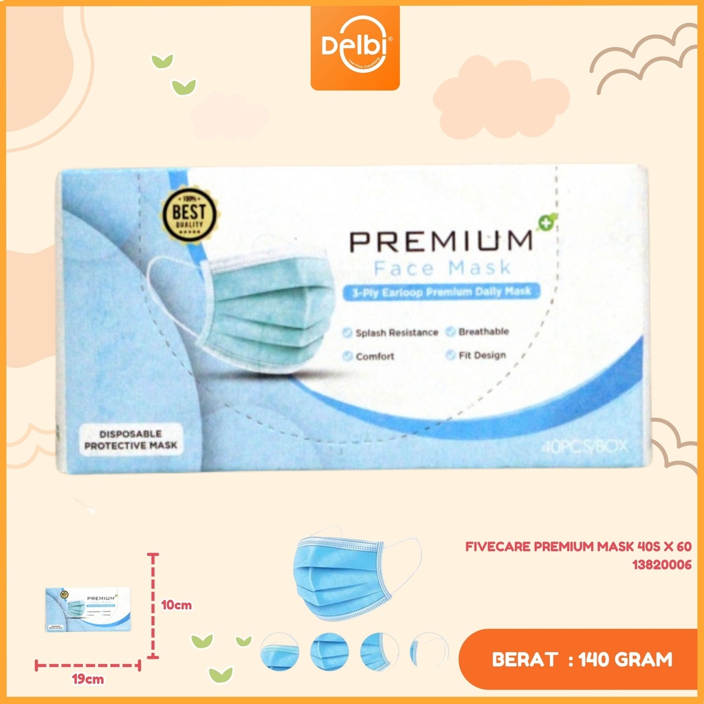 [13820006] FIVECARE PREMIUM MASK 40S X 60