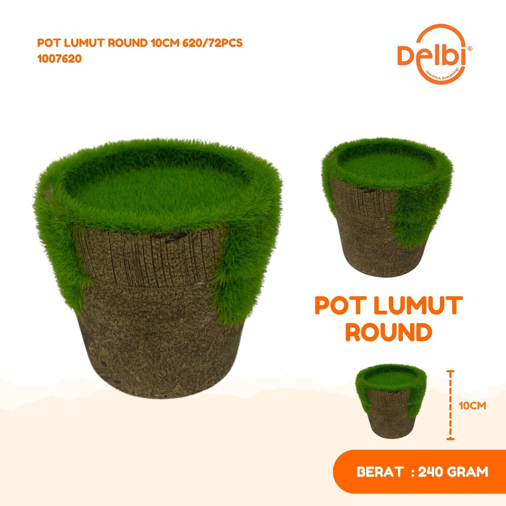 [1007620] POT LUMUT ROUND 10CM 620/72PCS