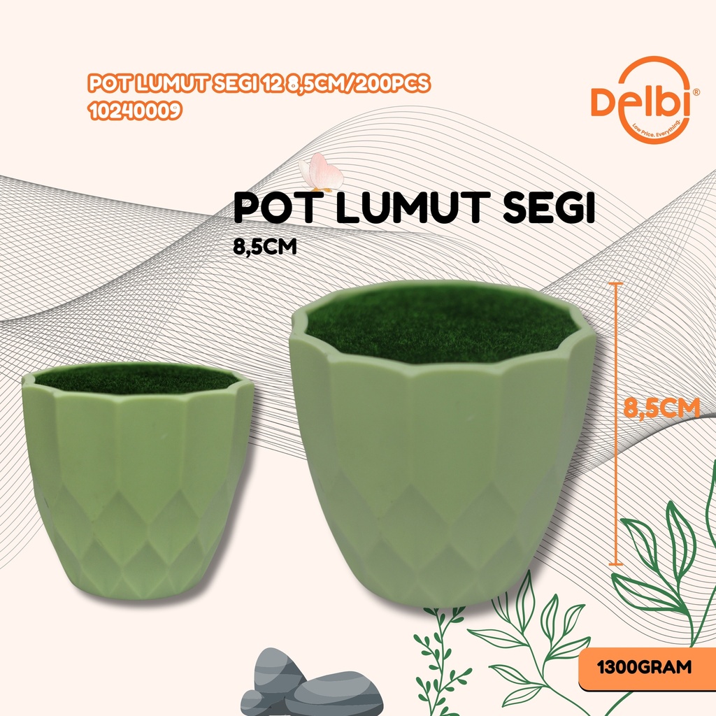 [10240009] POT LUMUT SEGI 12 8,5CM/200PCS