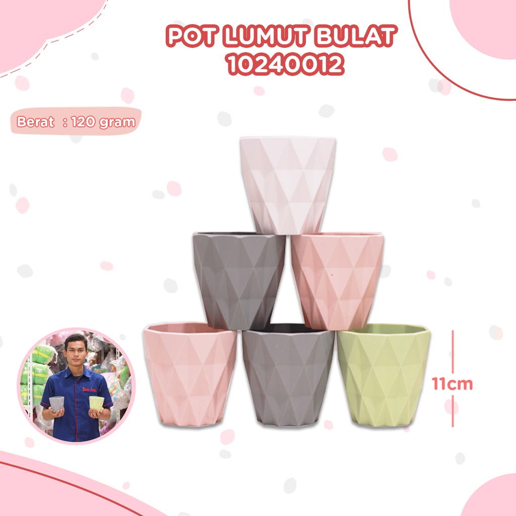 POT LUMUT BULAT 11CM/200PCS