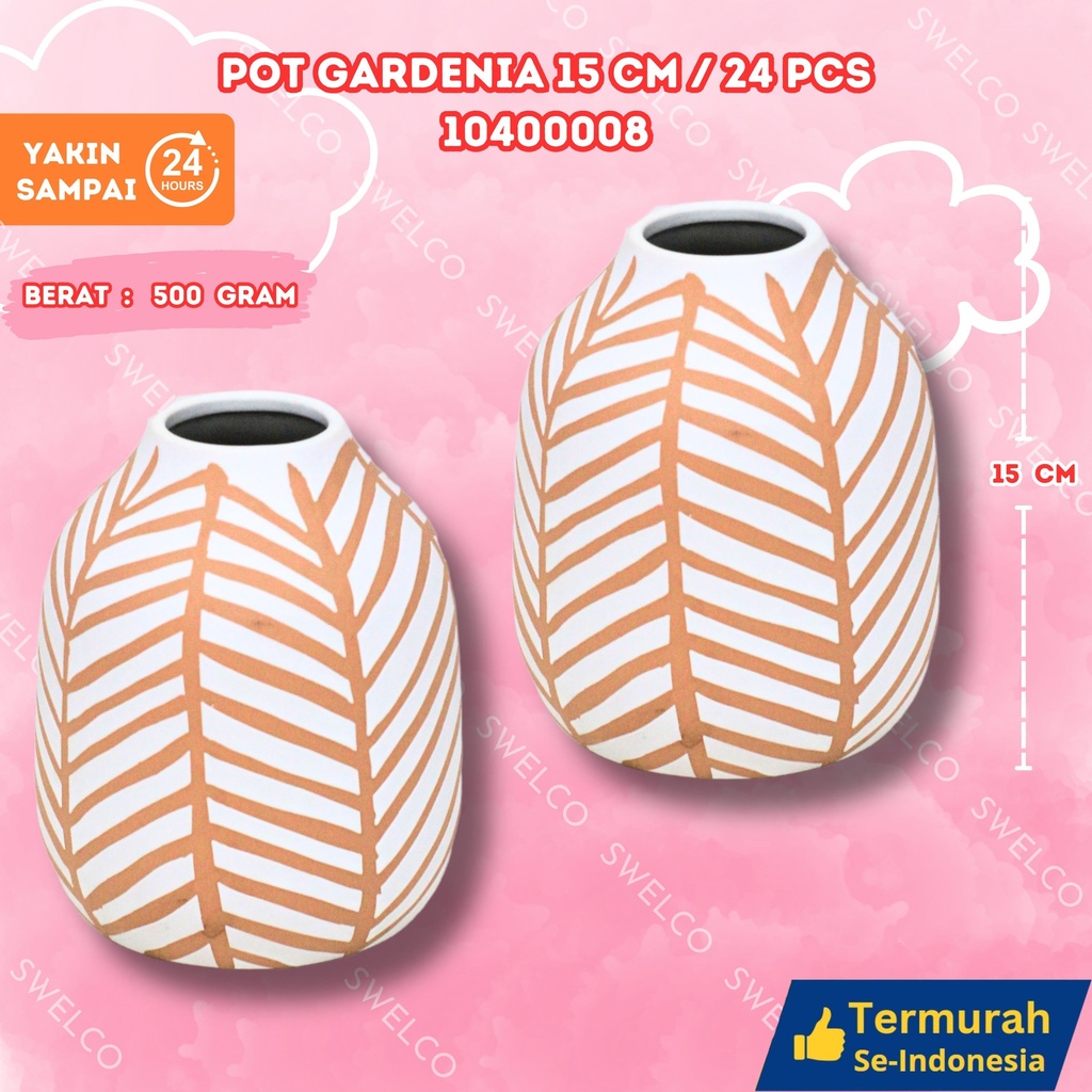 POT GARDENIA 15CM/24PCS