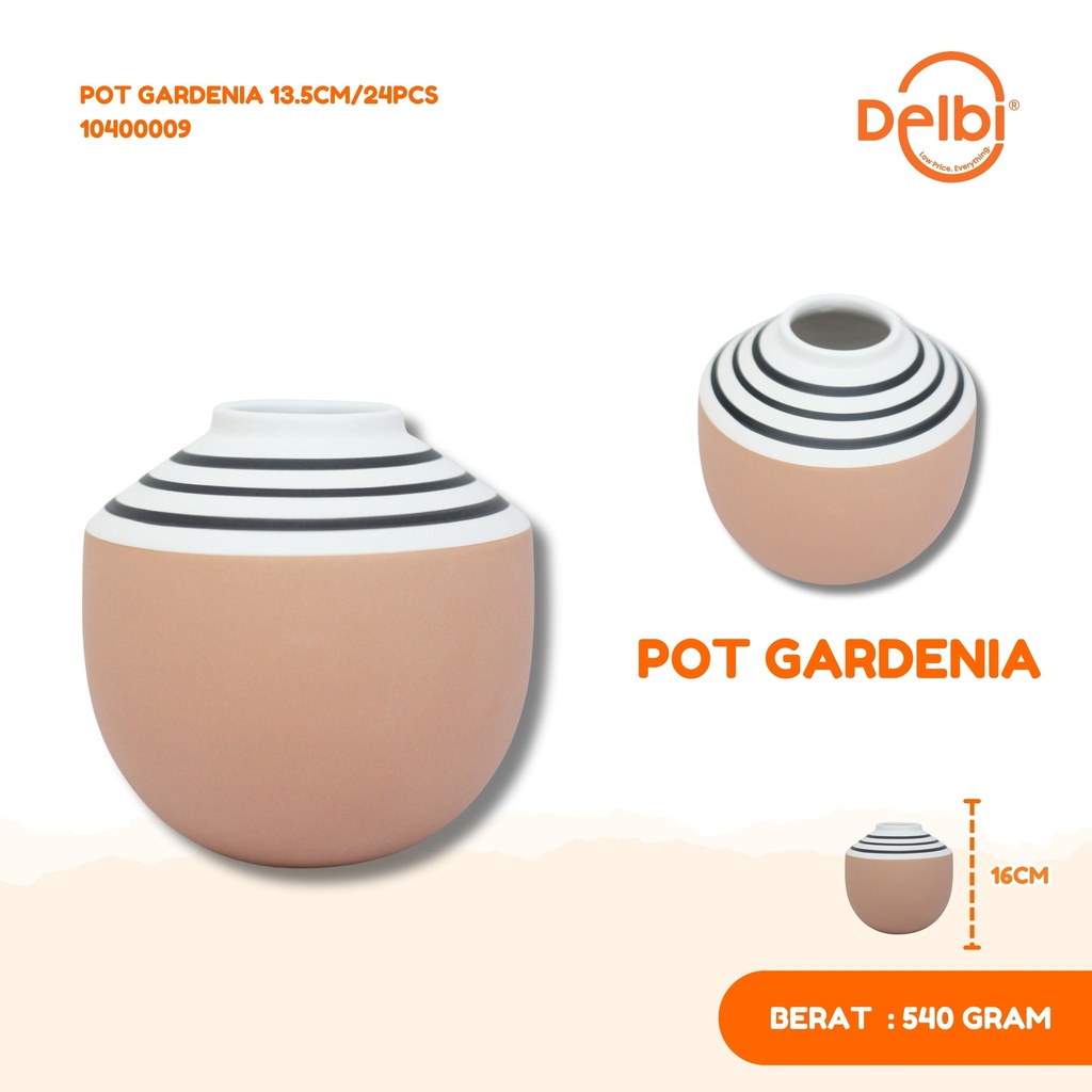 POT GARDENIA 13.5CM/24PCS