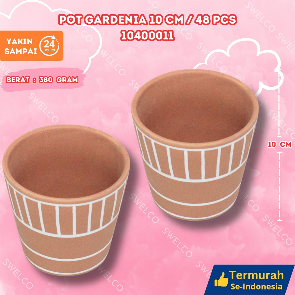 POT GARDENIA 10CM /48PCS