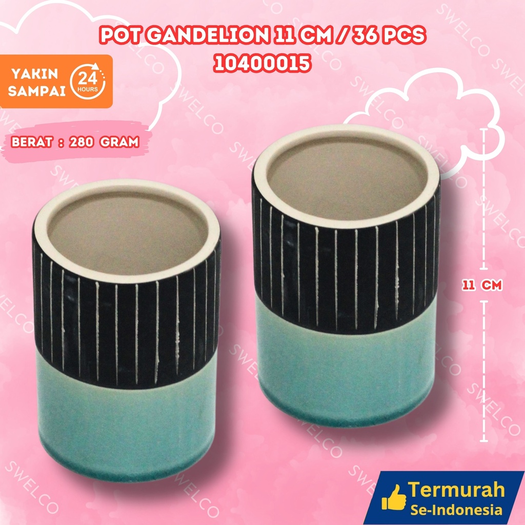 POT GANDELION 11CM /36PCS