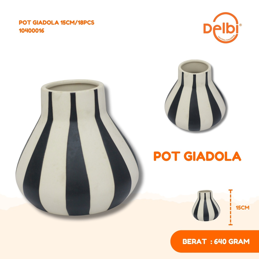 POT GIADOLA 15CM/18PCS
