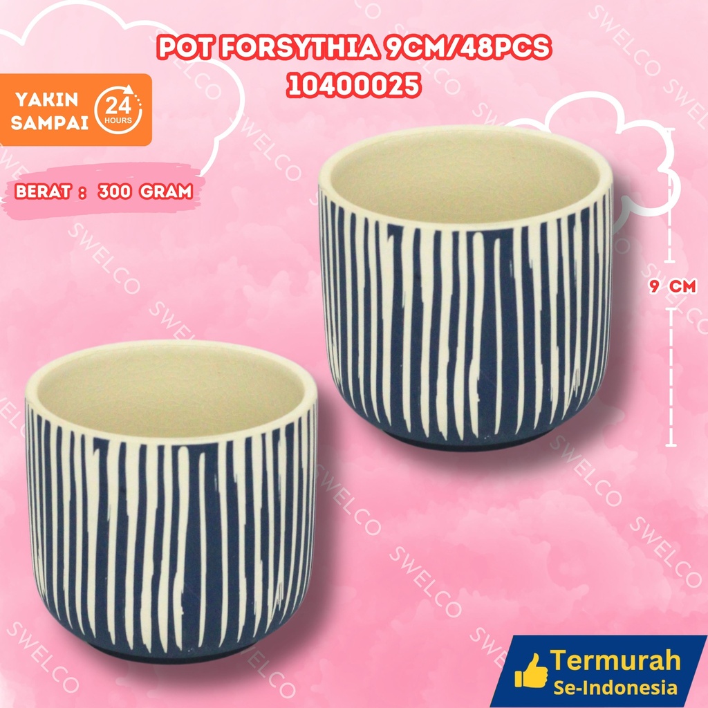 POT FORSYTHIA 9CM/48PCS