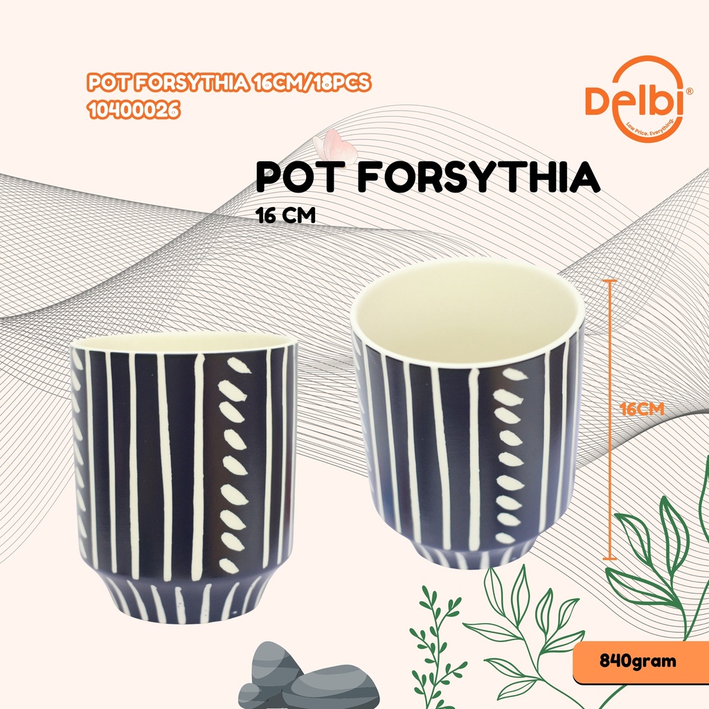 POT FORSYTHIA 16CM/18PCS