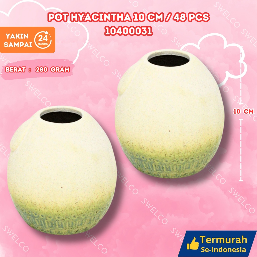[10400031] POT HYACINTHA 10CM/48PCS