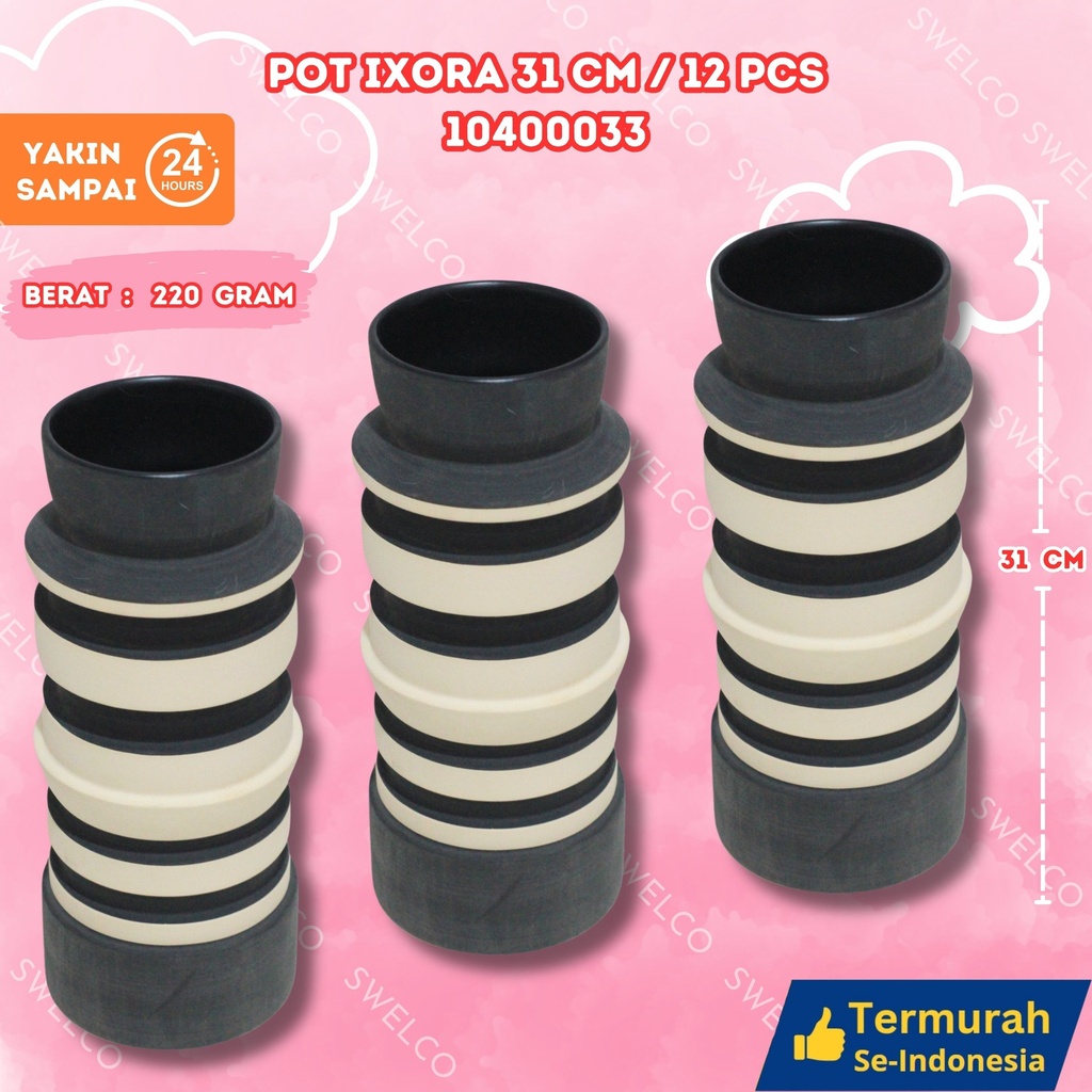 [10400033] POT IXORA 31CM/12PCS