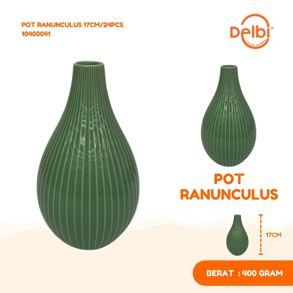[10400041] POT RANUNCULUS 17CM/24PCS