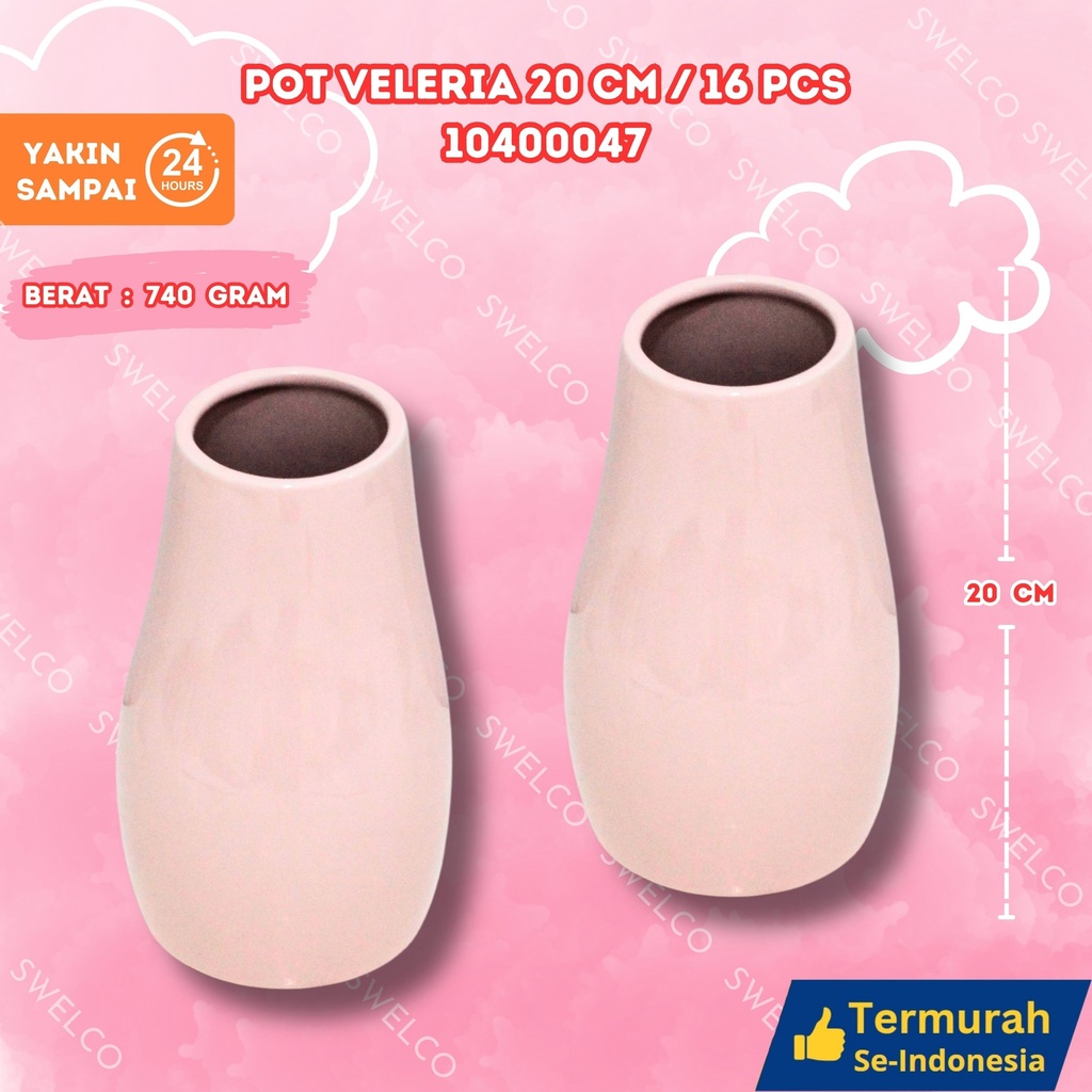 [10400047] POT VELERIA 20CM/16PCS