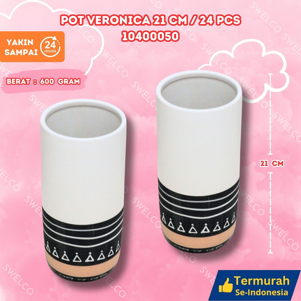 POT VERONICA 21CM/24PCS