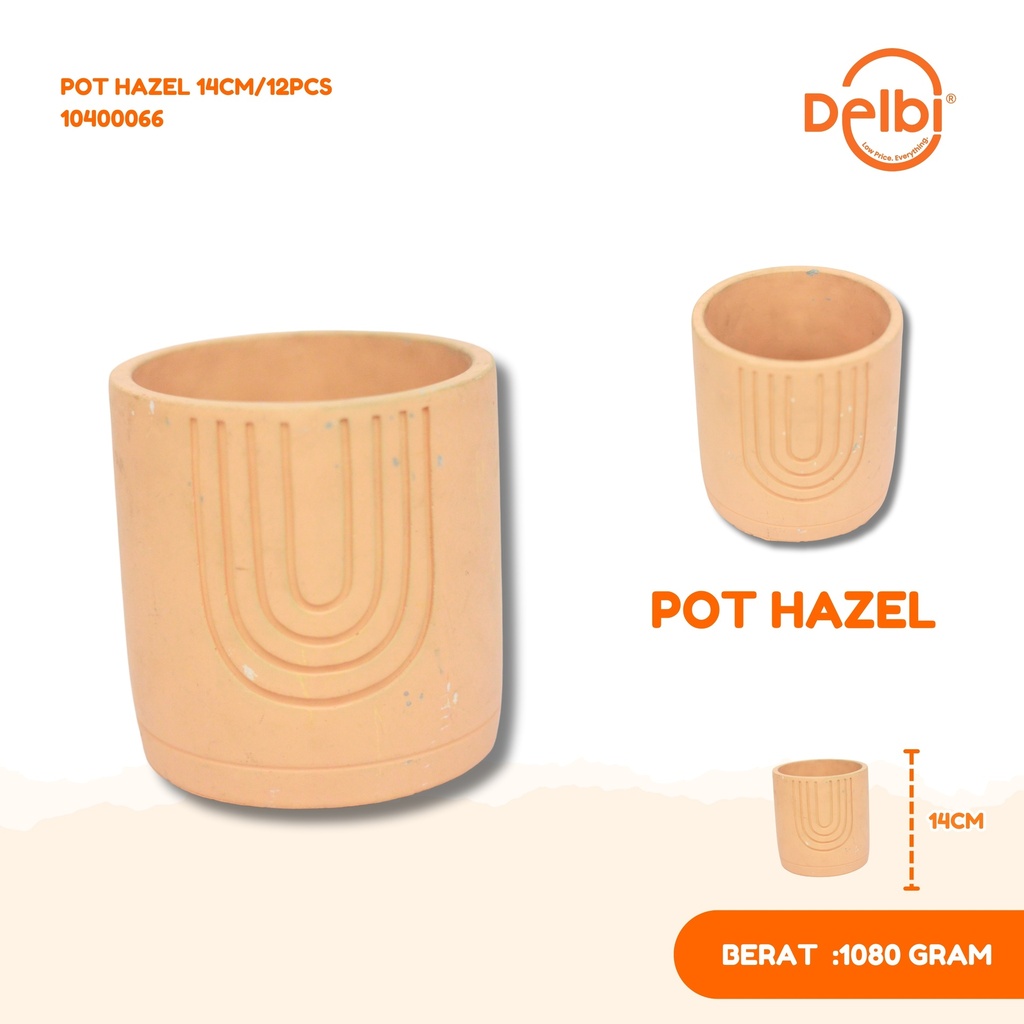 [10400066] POT HAZEL 14CM/12PCS