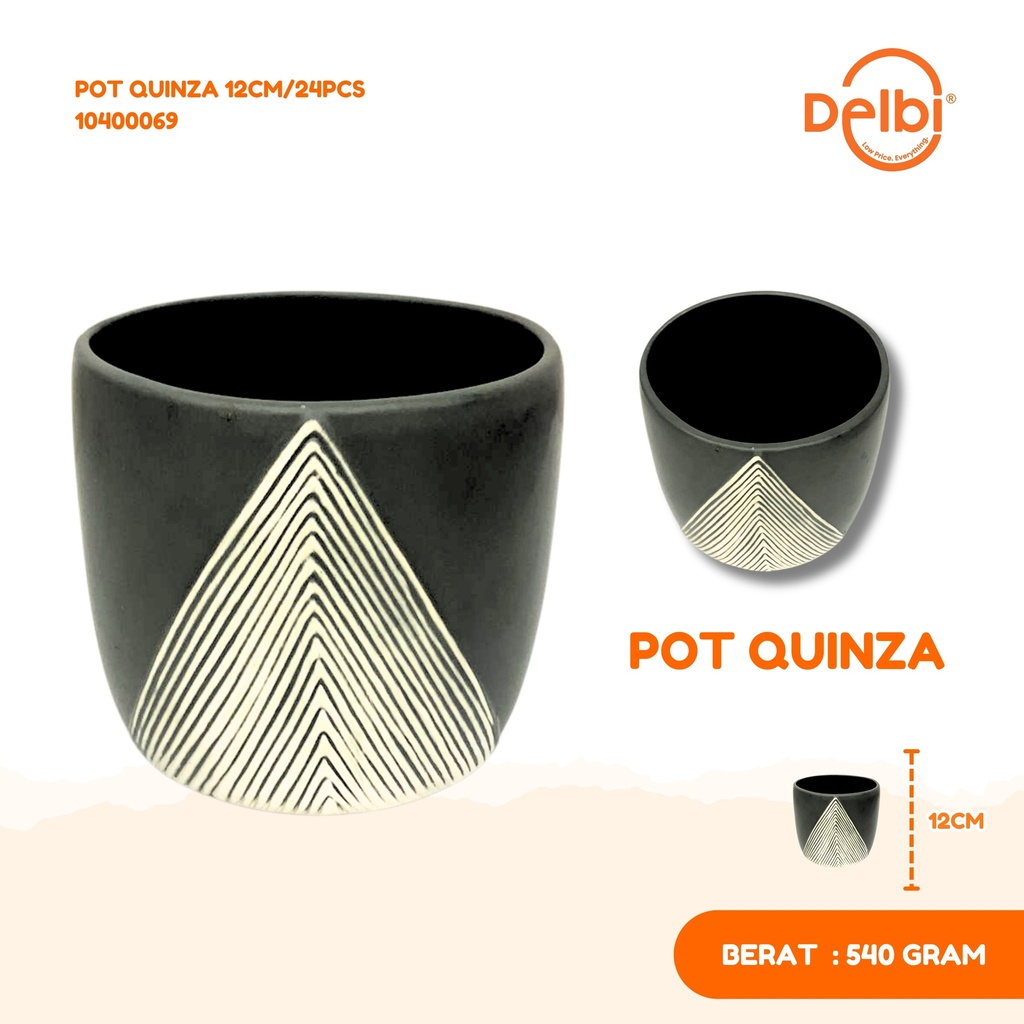 POT QUINZA 12CM/24PCS