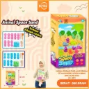 MAINAN EDUKASI PASIR AJAIB DENGAN CETAKAN MODEL HEWAN ANIMAL SPACE SAND BX56