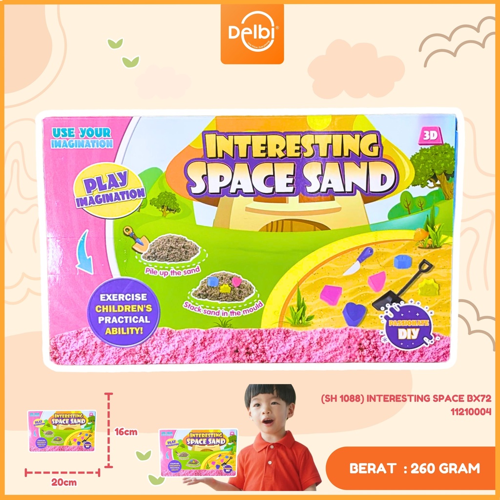 INTERESTING SPACE MAINAN PASIR SAND EDUKASI BX72