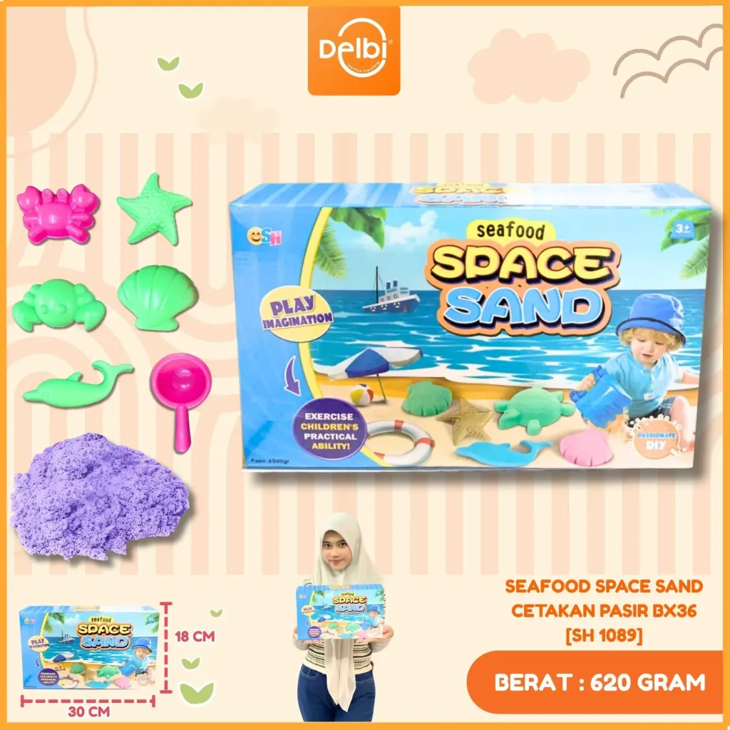 [SH 1089] SEAFOOD SPACE SAND cetakan pasir BX36