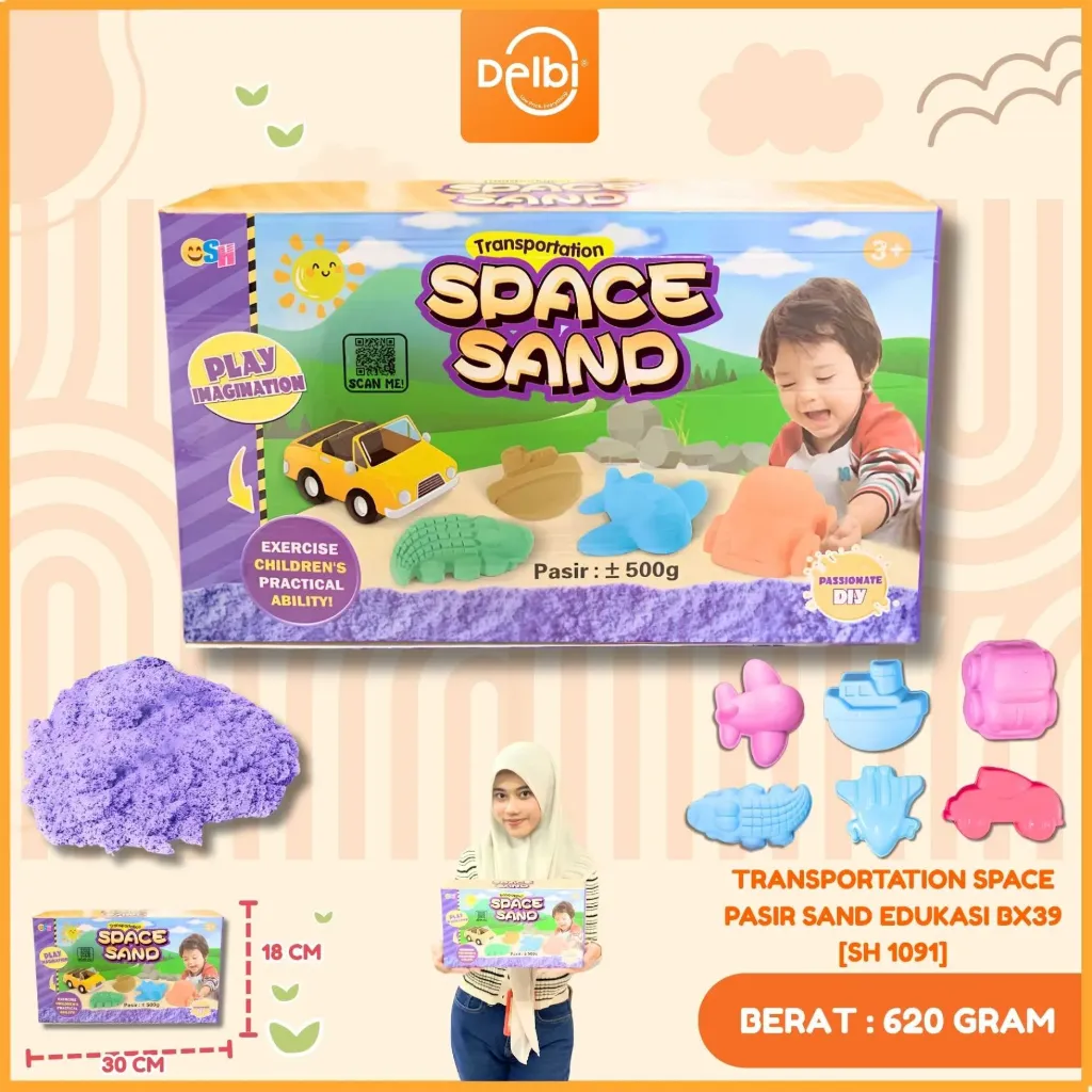 [SH 1091] TRANSPORTATION SPACE PASIR SAND EDUKASI BX39
