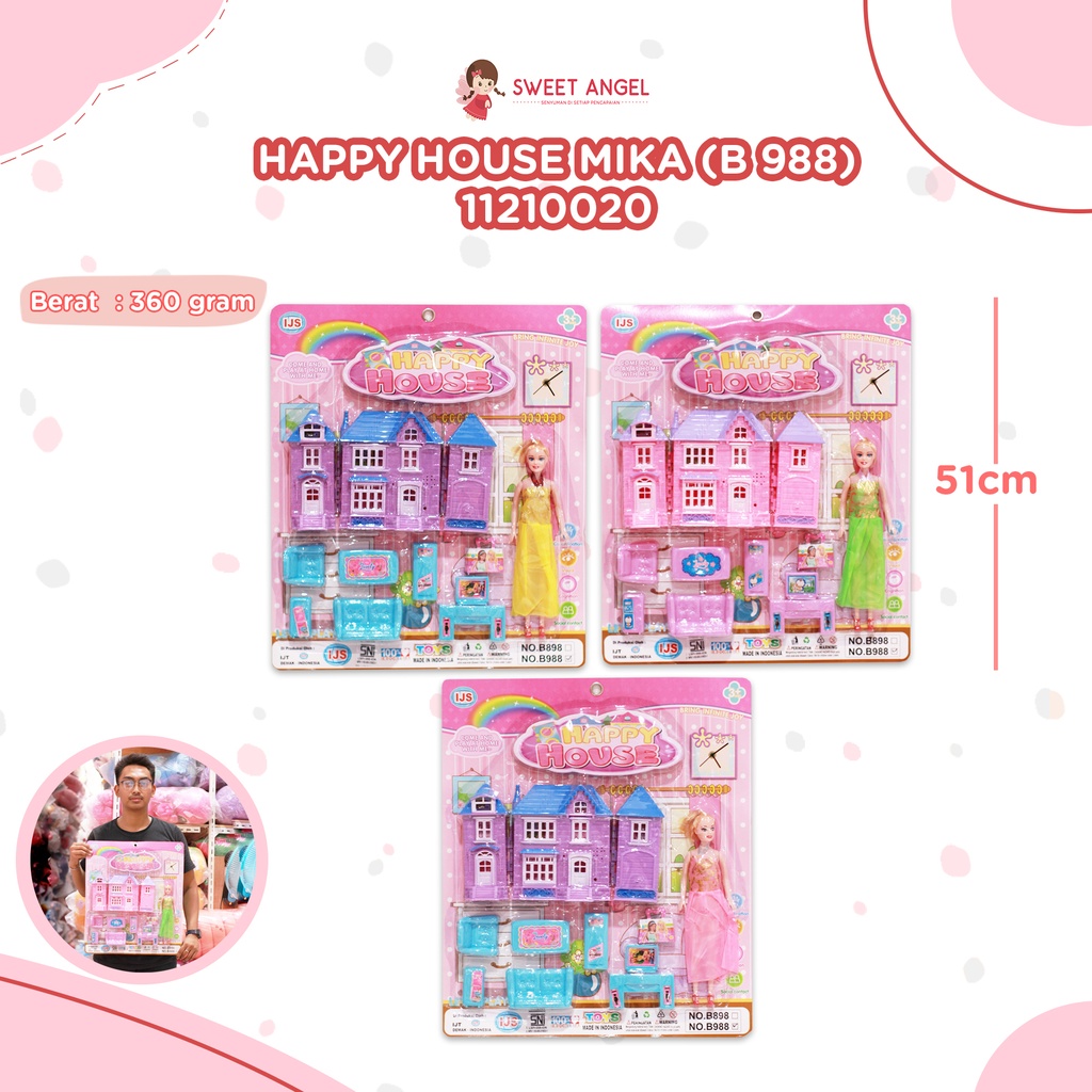 (B 988) HAPPY HOUSE MIKA RUMAH RUMAHAN TANGGA PRABOT BX28