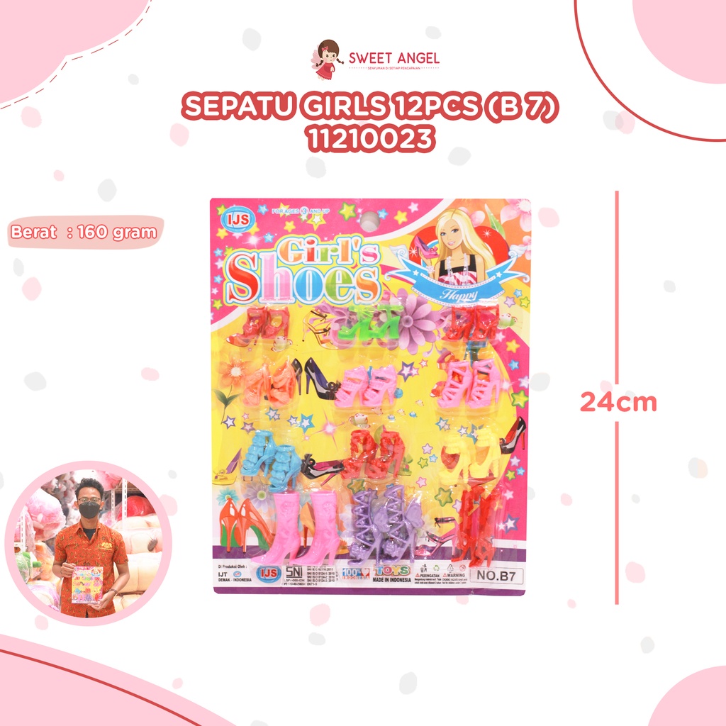 (B 7) SEPATU GIRLS 12PCS BX336