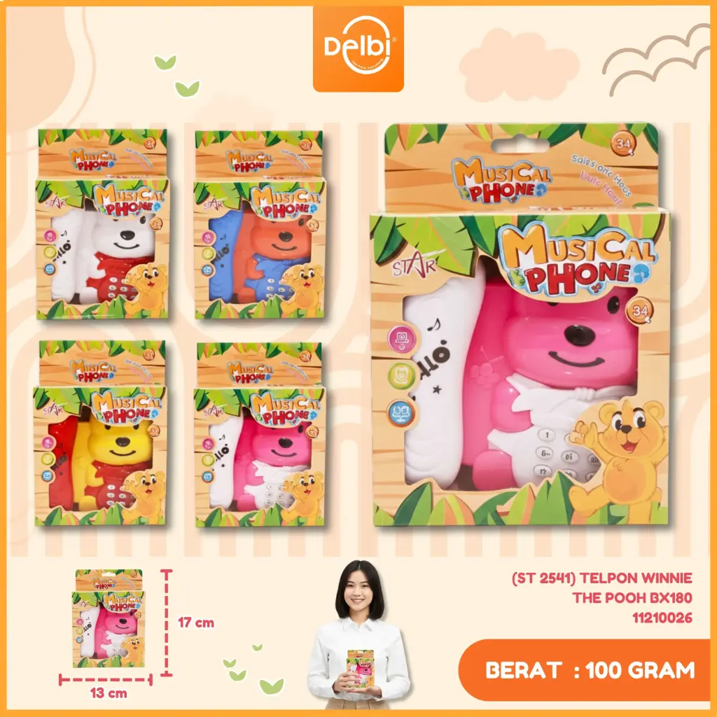 (ST 2541) TELPON WINNIE THE POOH BX180