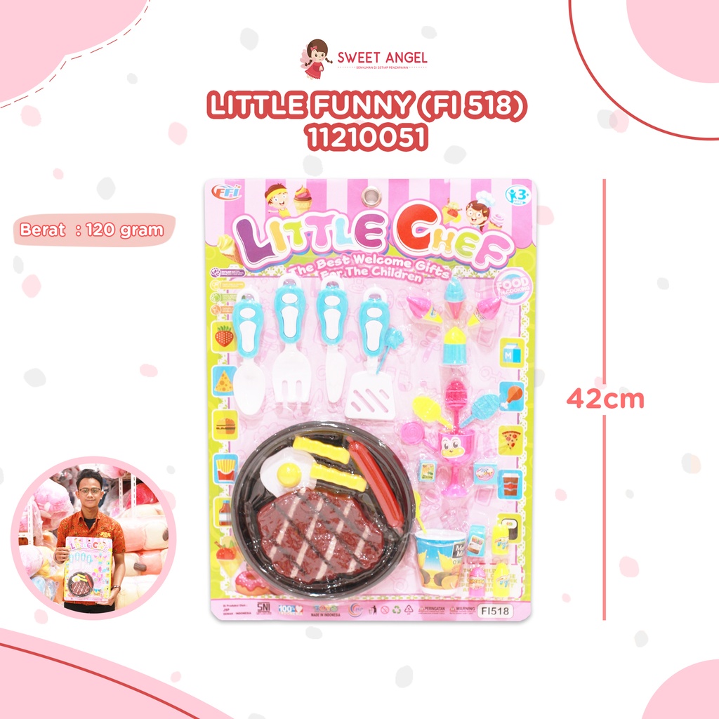 (FI 518) LITTLE FUNNY DAPUR MEMASAK COOKING TEFLON BX114