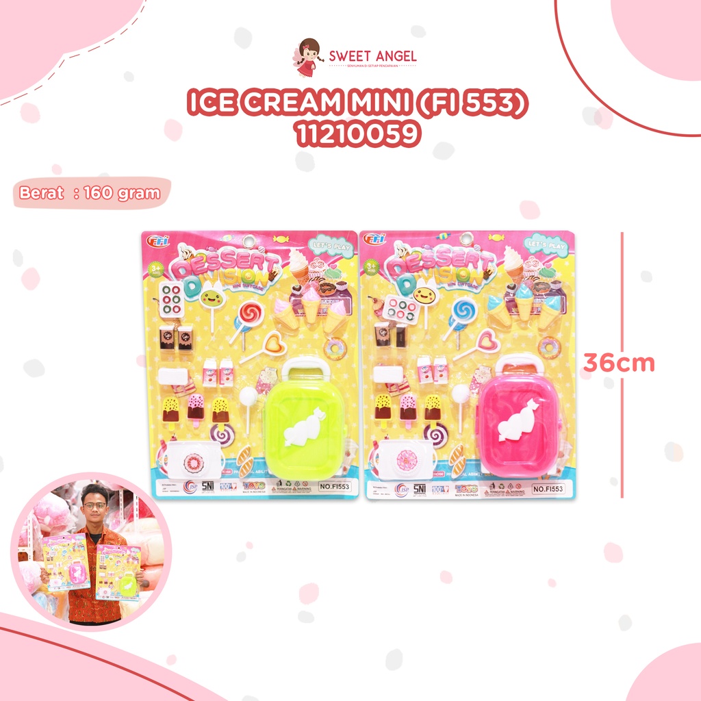 (FI 553) ICE CREAM MINI FOOD MAKANAN SMALL BX88