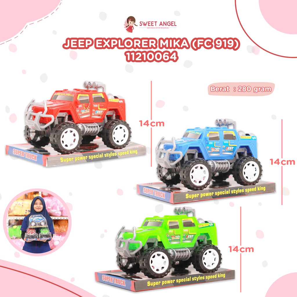 MAINAN MOBILAN JEEP EXPLORER MIKA MOBIL GUNUNG PETUALANGAN BX30