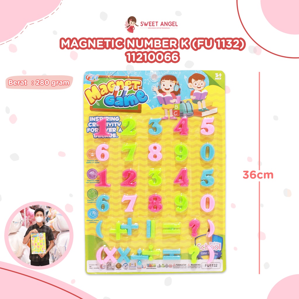 MAINAN EDUKASI MENGENAL ANGKA MAGNETIC NUMBER
