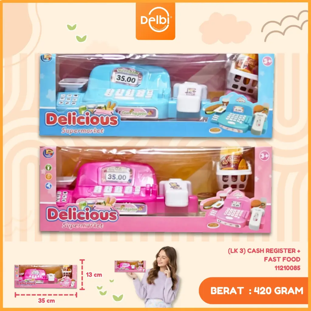 [11210085] (LK 3) CASH REGISTER + FAST FOOD