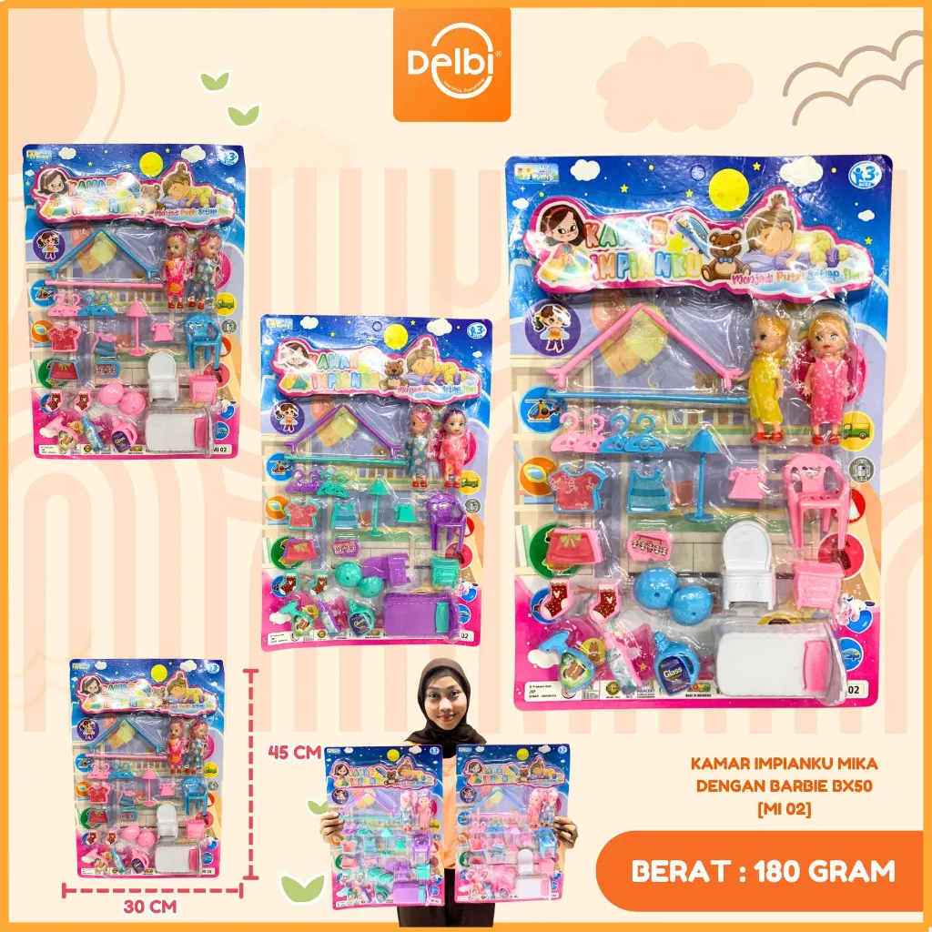 KAMAR IMPIANKU MIKA DENGAN BARBIE BX50