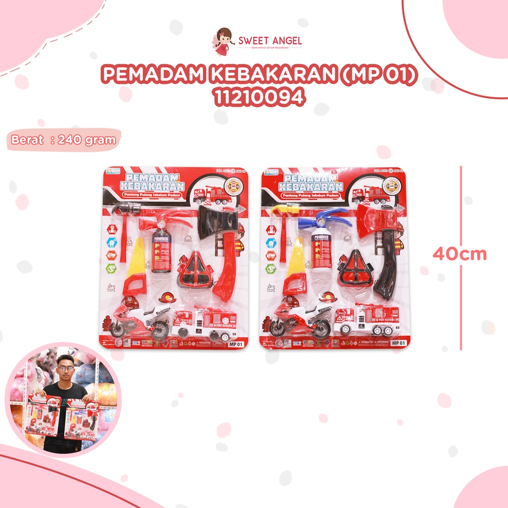 (MP 01) PEMADAM KEBAKARAN 96PCS PROFESI PERKAKAS SET BX48