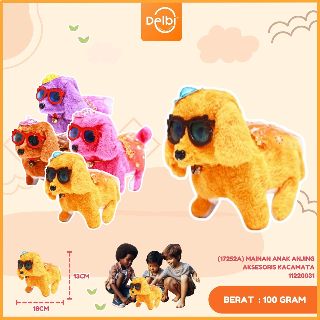 (17252A) MAINAN ANAK ANJING AKSESORIS KACAMATA